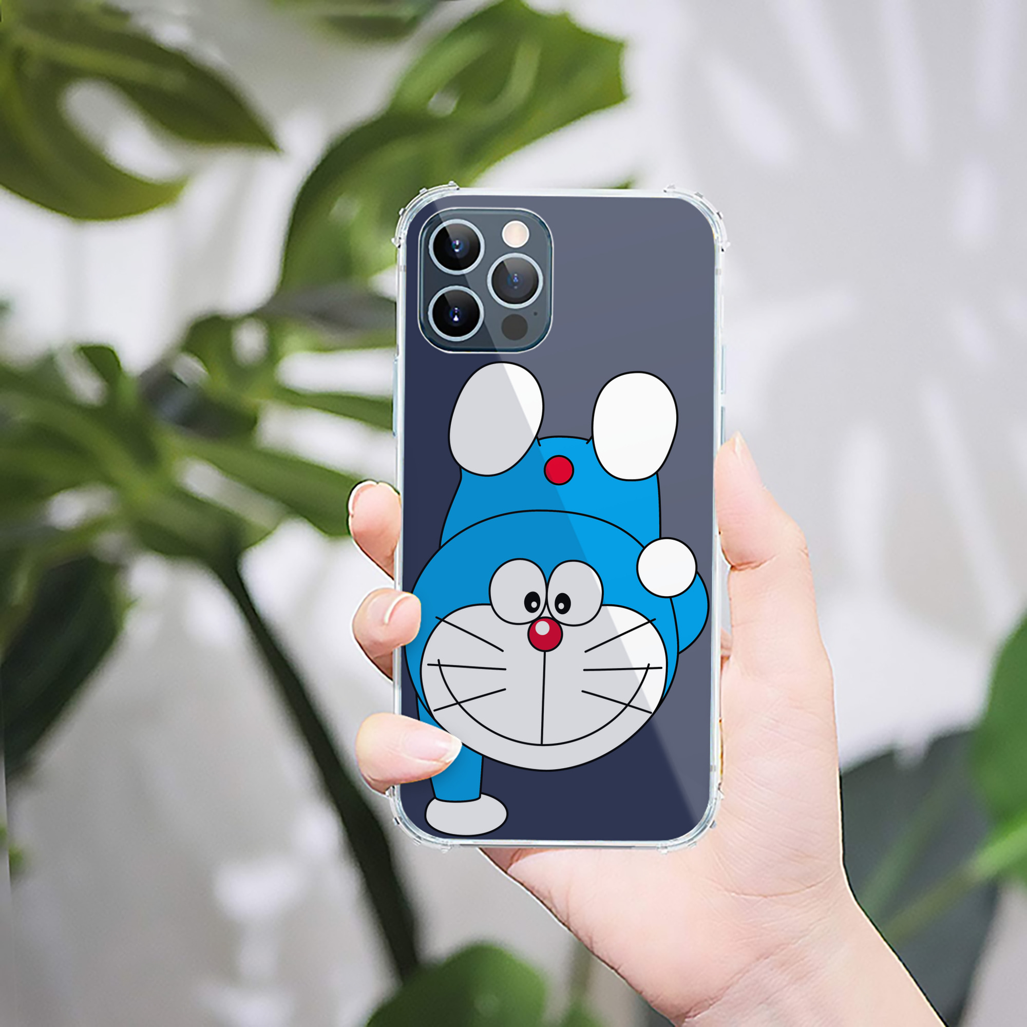 （画像用） ドラえもん Doraemon 【iPhone 12シリーズ対応】透明スマホケース（クリアソフトケース）